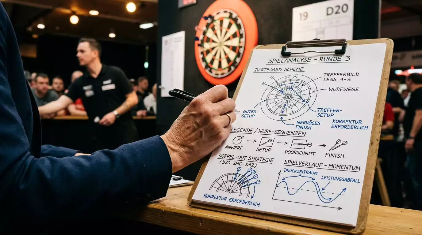 Analyse der Checkout-Finish-Strategie bei der Darts WM