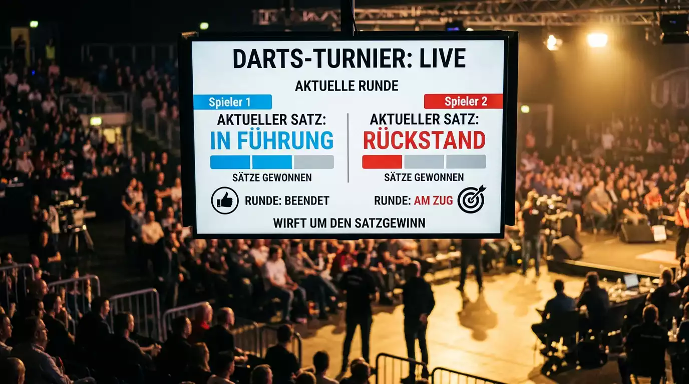 Rechenbeispiel für Over/Under-Wetten bei der Darts WM