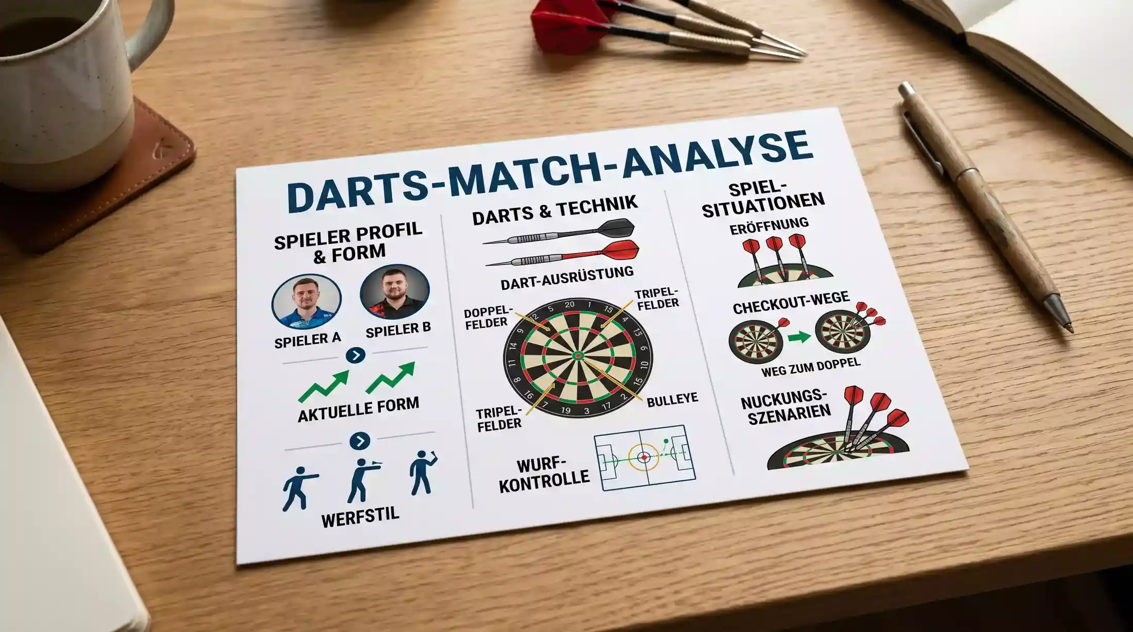 Tabelle zur Umrechnung von Darts-Quoten in Wahrscheinlichkeiten