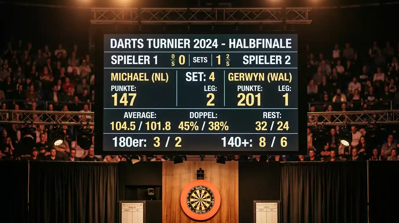 Set- und Leg-Punktesystem bei der PDC Darts WM erklärt