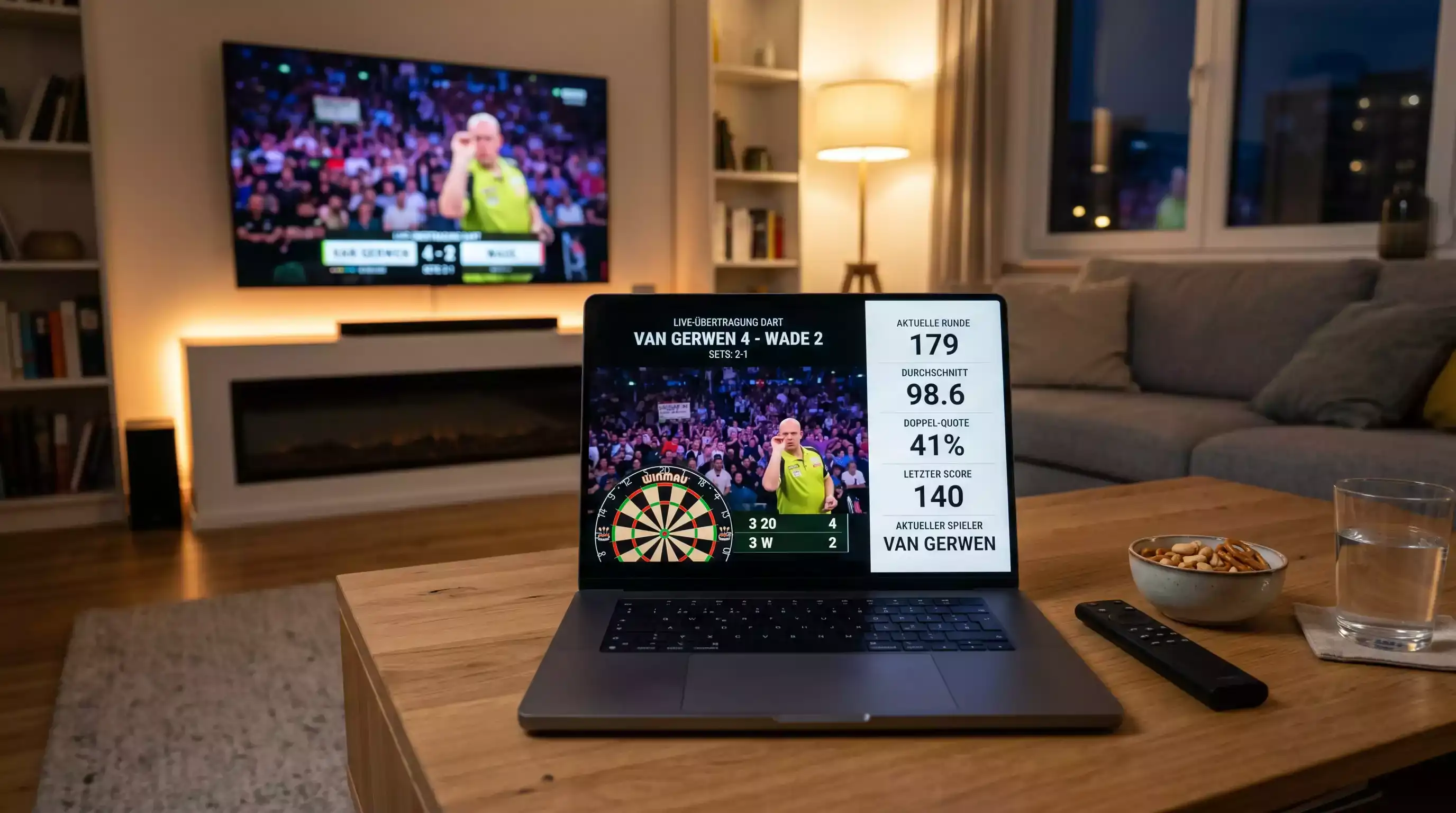 Live-Märkte bei der Darts WM — Leg-Winner und Set-Winner